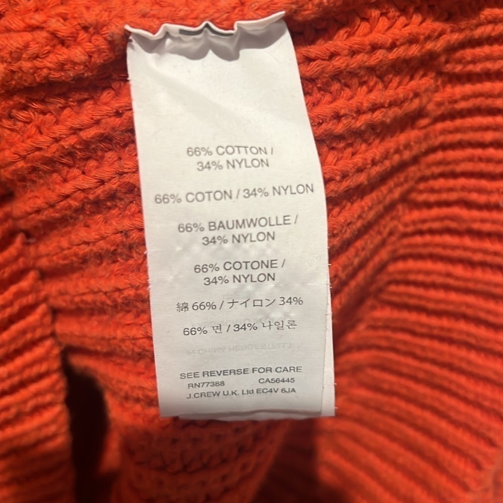 J. CREW | Beautiful Orange Autumn Sweater - Picture 8 of 13